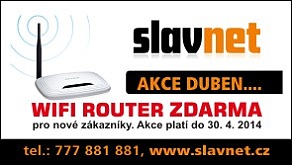 slavnet letáček WIFI ROU DUBEN