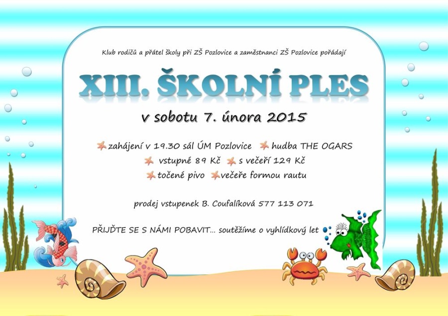 Školní ples 2015