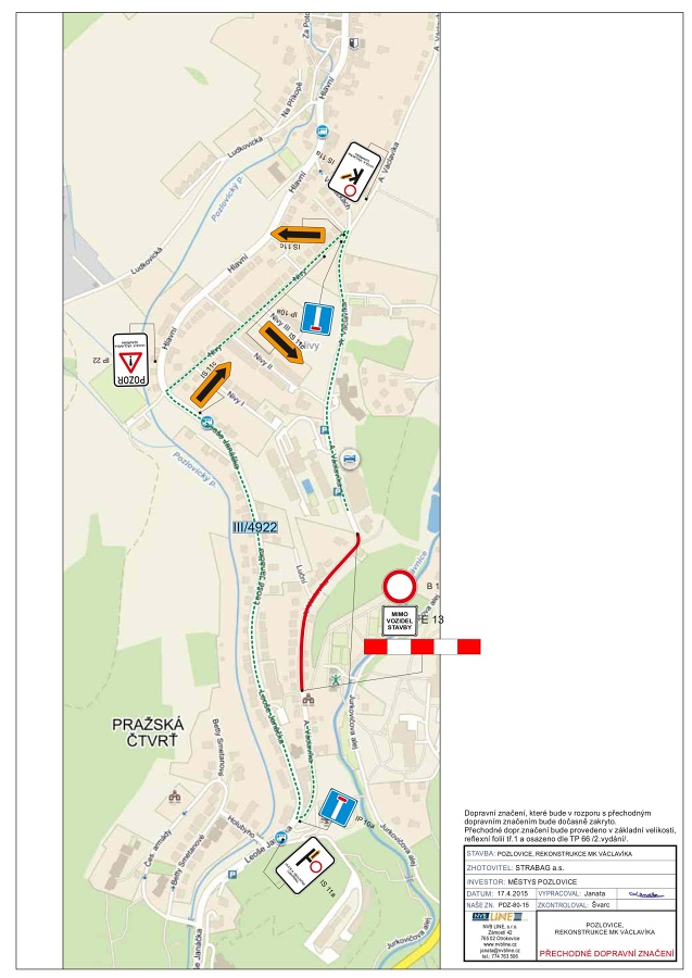 PDZ-80-15 STRABAG-POZLOVICE, REKONSTRUKCE MK VACLAVIKA - UPL.UZA