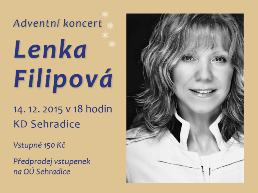 Adventní koncert - Lenka Filipová - 14. 12. 2015