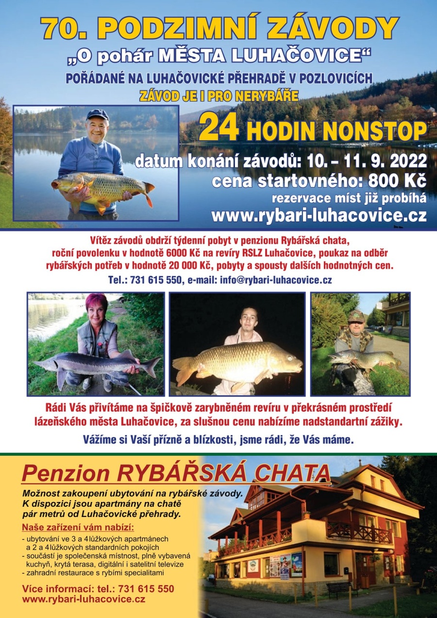 Pozvánka na podzimní rybářské závody 2022