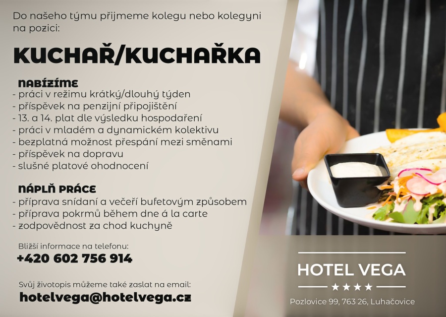 Hotel Vega kuchař